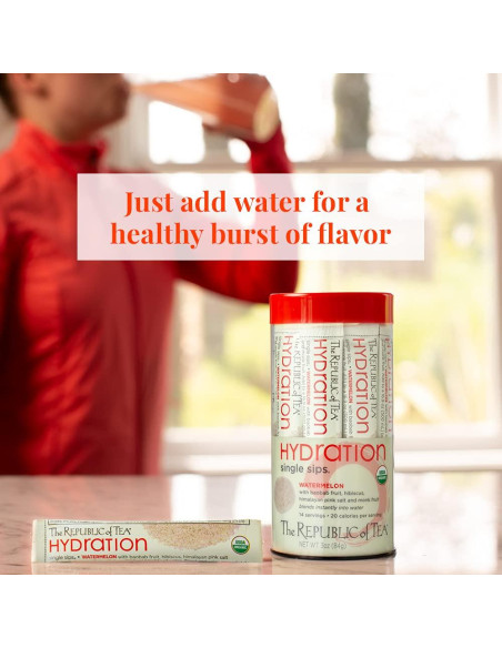 Agua de Hidratación de Sandía Orgánica La República del Té 85g