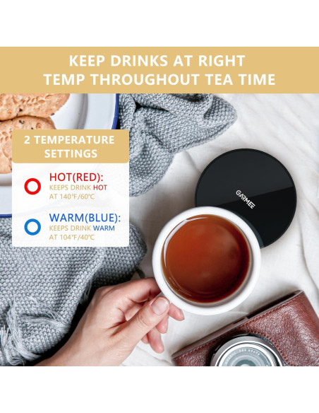 Calentador de Té y Taza - 2 Temperaturas, Portátil