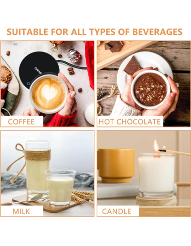 Calentador de Té y Taza - 2 Temperaturas, Portátil