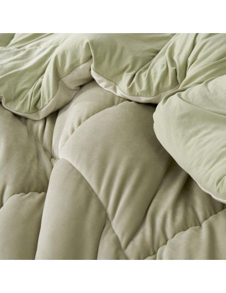 Edredón Reina Byourbed Frijol Lima Acogedor 94x98 Pulgadas Edredón Reina Byourbed Frijol Lima Acogedor 94x98 Pulgadas