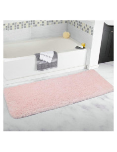 Alfombra de Baño Antideslizante Rosa Sheepping 150x51 cm