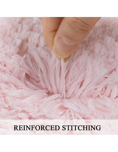 Alfombra de Baño Antideslizante Rosa Sheepping 150x51 cm