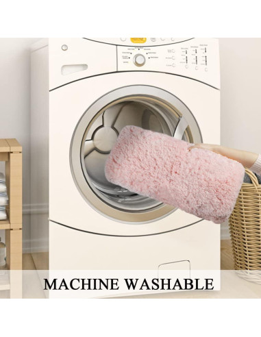 Alfombra de Baño Antideslizante Rosa Sheepping 150x51 cm