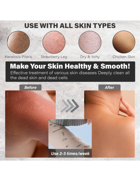 Esponja de Baño Exfoliante BOBI CARE 2 Piezas Suave 3D