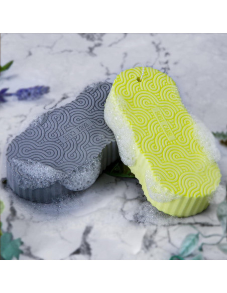 Esponja de Baño Exfoliante BOBI CARE 2 Piezas Suave 3D