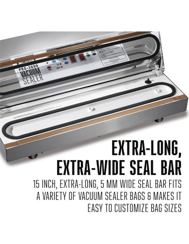 Sellador al Vacío Weston PRO 3000 Acero Inoxidable 935W