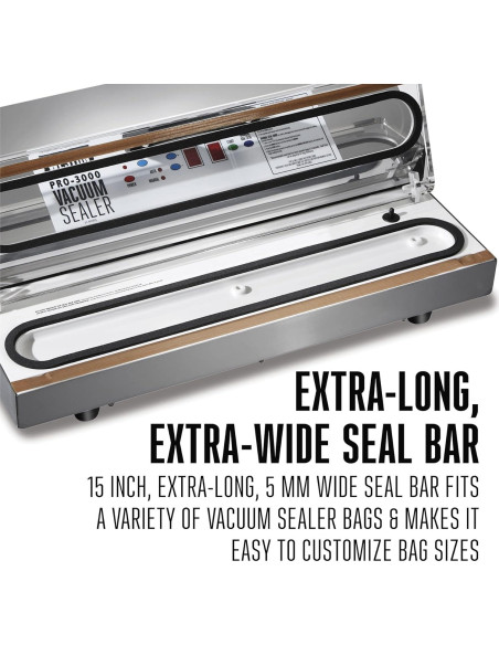 Sellador al Vacío Weston PRO 3000 Acero Inoxidable 935W