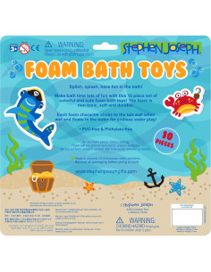 Conjunto de Juguetes de Espuma Flotante Stephen Joseph 10 Piezas Tiburón 2