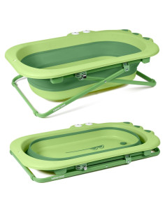Bañera Plegable Beberoad Love Verde para Bebés y Niños