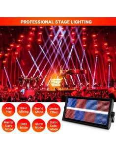 Luces Estroboscópicas LED LaluceNatz 500W 960 LEDs DMX 2