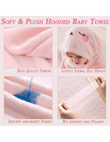 Juego de 2 Toallas con Capucha FOINEMYED 70x140 cm Niños