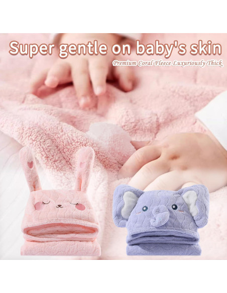 Juego de 2 Toallas con Capucha FOINEMYED 70x140 cm Niños