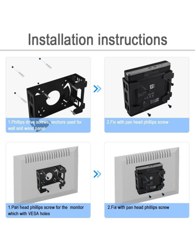 Soporte Metálico IFCASE para HP EliteDesk y ProDesk Mini PC