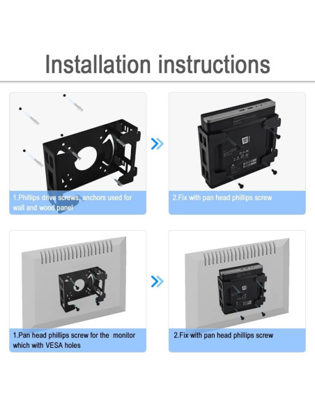 Soporte Metálico IFCASE para HP EliteDesk y ProDesk Mini PC
