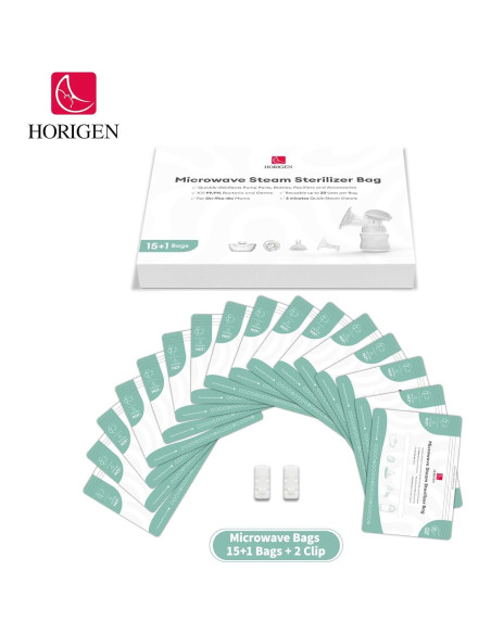 Bolsas Esterilizadoras de Microondas Horigen - 16 Paquetes