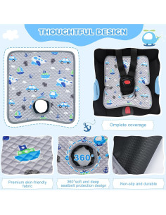 Protector de Asiento de Coche Babepets Impermeable 2 Pcs 2