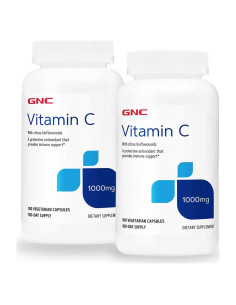 Vitamina C 1000 mg GNC - Paquete Doble 180 Cápsulas