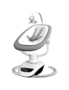 Columpio Eléctrico para Bebés Angelbliss 3D Gris, 6 Movimientos