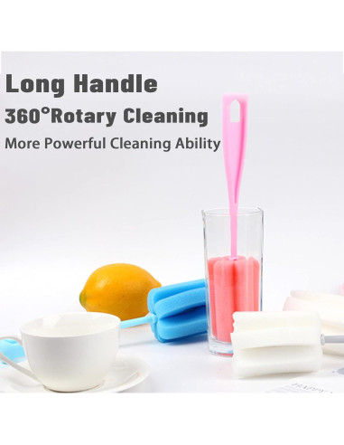 Esponja Limpiadora para Botellas INVODA 4 Pcs 23.5 cm