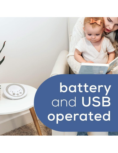 Máquina de Ruido Blanco Beurer WN50, 6 Sonidos Relajantes, Portátil