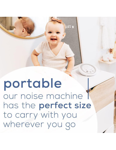 Máquina de Ruido Blanco Beurer WN50, 6 Sonidos Relajantes, Portátil