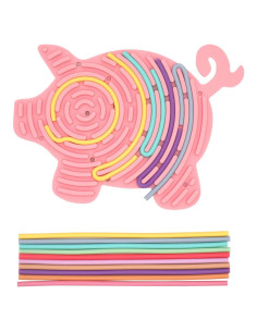 Tablero Sensorial Kiibru Cerdo - Juguete Educativo 3+ Años