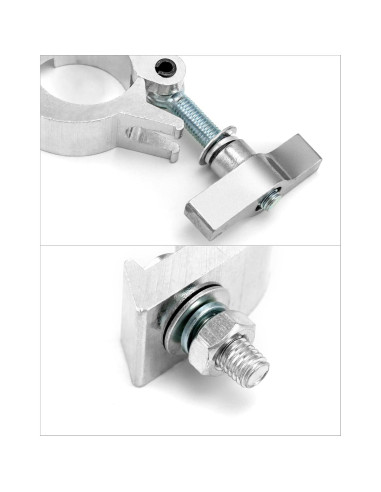 Gancho Abrazadera QWORK 10 Pzas 150 kg para Iluminación