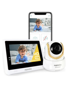 Monitor de Bebé Nannio Connect 5" HD WiFi, Audio Bidireccional