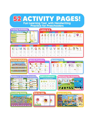 Cuaderno de Actividades Educativas Walenty para Niños 3-5 Años