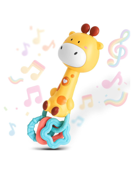 Sonajero Musical Jirafa Geniegoo para Bebés 6-18 Meses