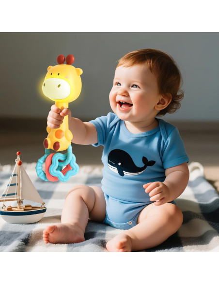 Sonajero Musical Jirafa Geniegoo para Bebés 6-18 Meses