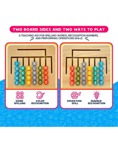 Tablero de Matemáticas de Madera SMARTKID 23.8x21 cm 2