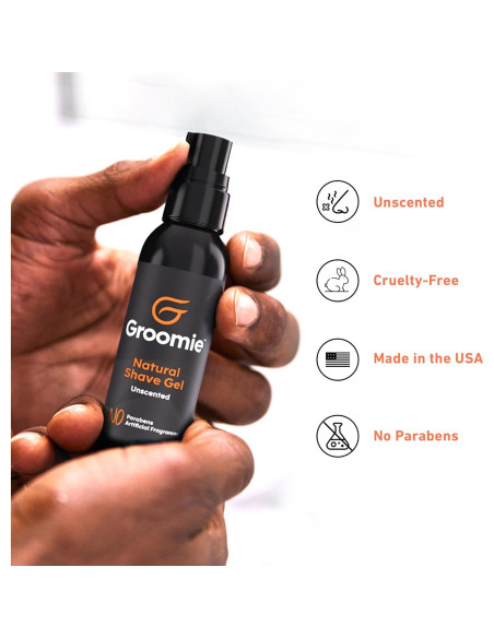 Gel de Afeitar Natural Groomie 60ml - Suave para Piel Sensible
