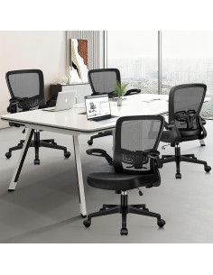 Silla de Oficina Ergonómica KLASIKA Negra con Soporte Lumbar 2