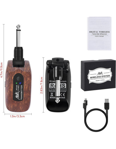Transmisor y Receptor Inalámbrico AKLOT para Guitarra 5.8GHz