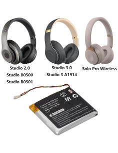Batería Li-Polímero 560mAh para Beats Studio 2.0/3.0 2