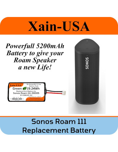 Batería de Reemplazo Sonos Roam 111 5200mAh Li-ion 3.7V