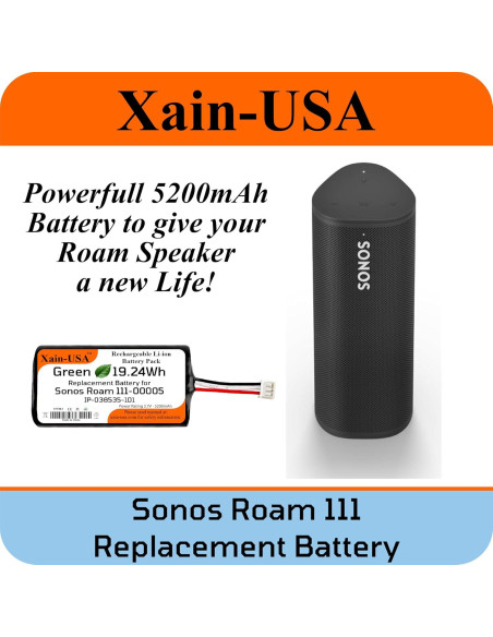 Batería de Reemplazo Sonos Roam 111 5200mAh Li-ion 3.7V