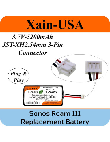 Batería de Reemplazo Sonos Roam 111 5200mAh Li-ion 3.7V