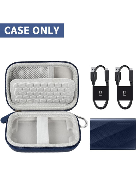 Funda Protectora para SSD Samsung T7/T9 4TB/2TB/1TB - Azul Funda Protectora para SSD Samsung T7/T9 4TB/2TB/1TB - Azul
