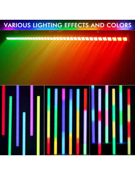 Barra de Luz LED OPPSK 120W 36 LEDs RGBW DMX 100cm