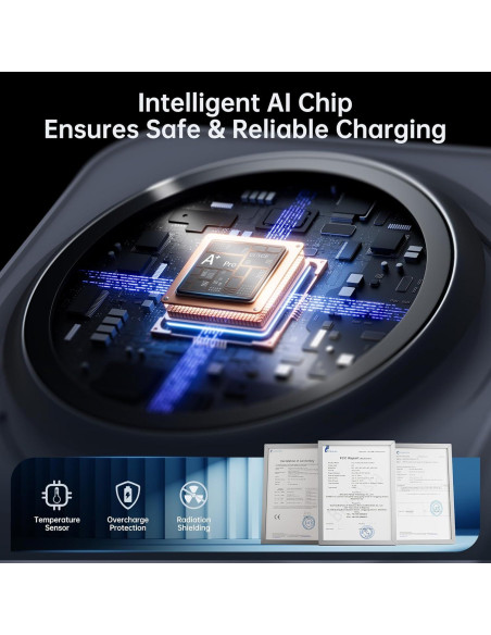 Estación de Carga Inalámbrica 3 en 1 GUSGU con Pantalla Estación de Carga Inalámbrica 3 en 1 GUSGU con Pantalla