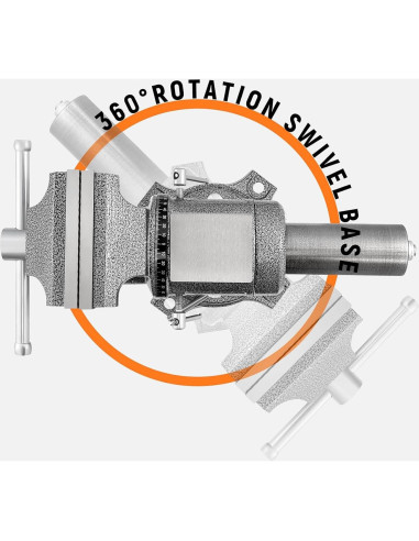 Prensa de banco LMYYGOO 5" alta resistencia 5500 lbs