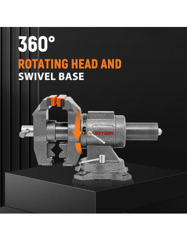 Prensa de banco LMYYGOO 5" alta resistencia 5500 lbs