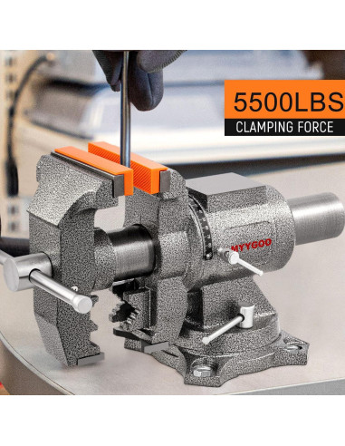 Prensa de banco LMYYGOO 5" alta resistencia 5500 lbs