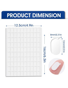 Puntos Adhesivos Doble Cara AROIC 1000 Pcs 0.79x1.29 cm 2