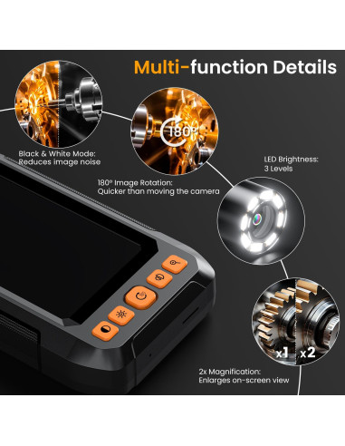 Endoscopio Industrial ILIHOME T40AV 1080P HD 5m IP67