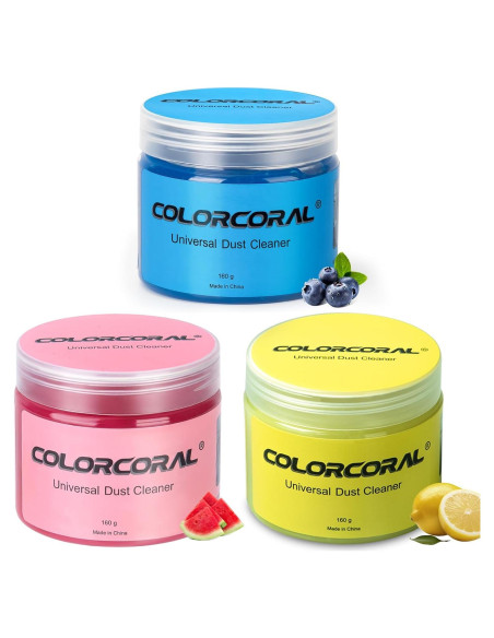 Gel Limpiador Universal COLORCORAL 480g para Coche y Teclado