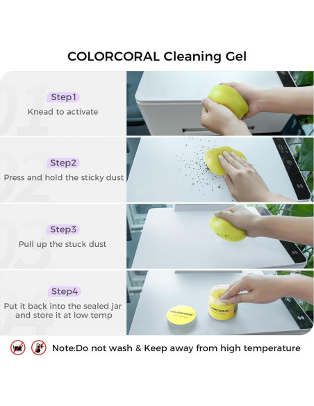Gel Limpiador Universal COLORCORAL 480g para Coche y Teclado