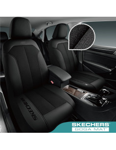 Funda de Asiento de Coche Skechers Negra, Ajuste Universal, Impermeable 2